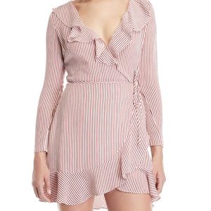 Lucy Paris Gemma Ruffle Wrap Dress